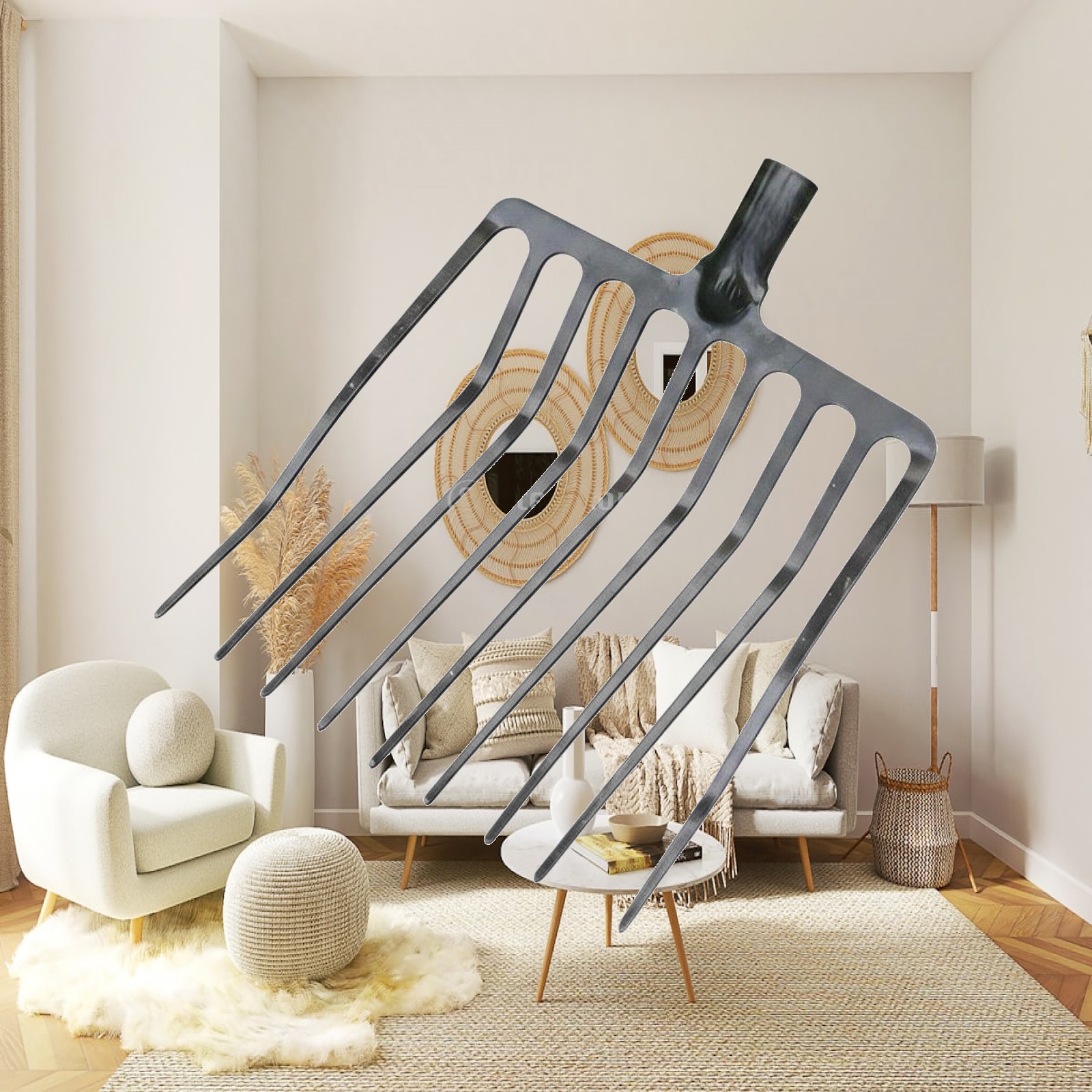 Agriculture Farming Tool - Single Piece Agricultural Fork Multi Tine