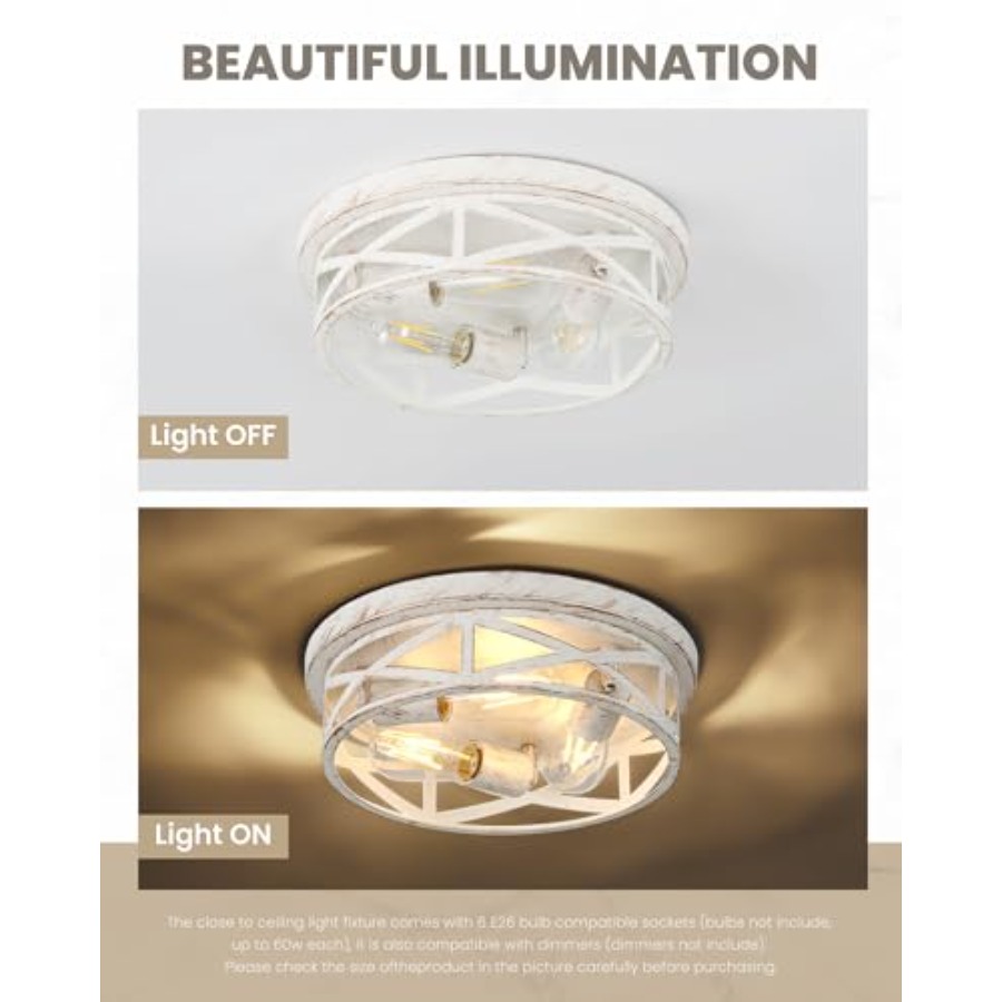 13 inch Flush Mount Ceiling Li - Farming A ulasan dan harga