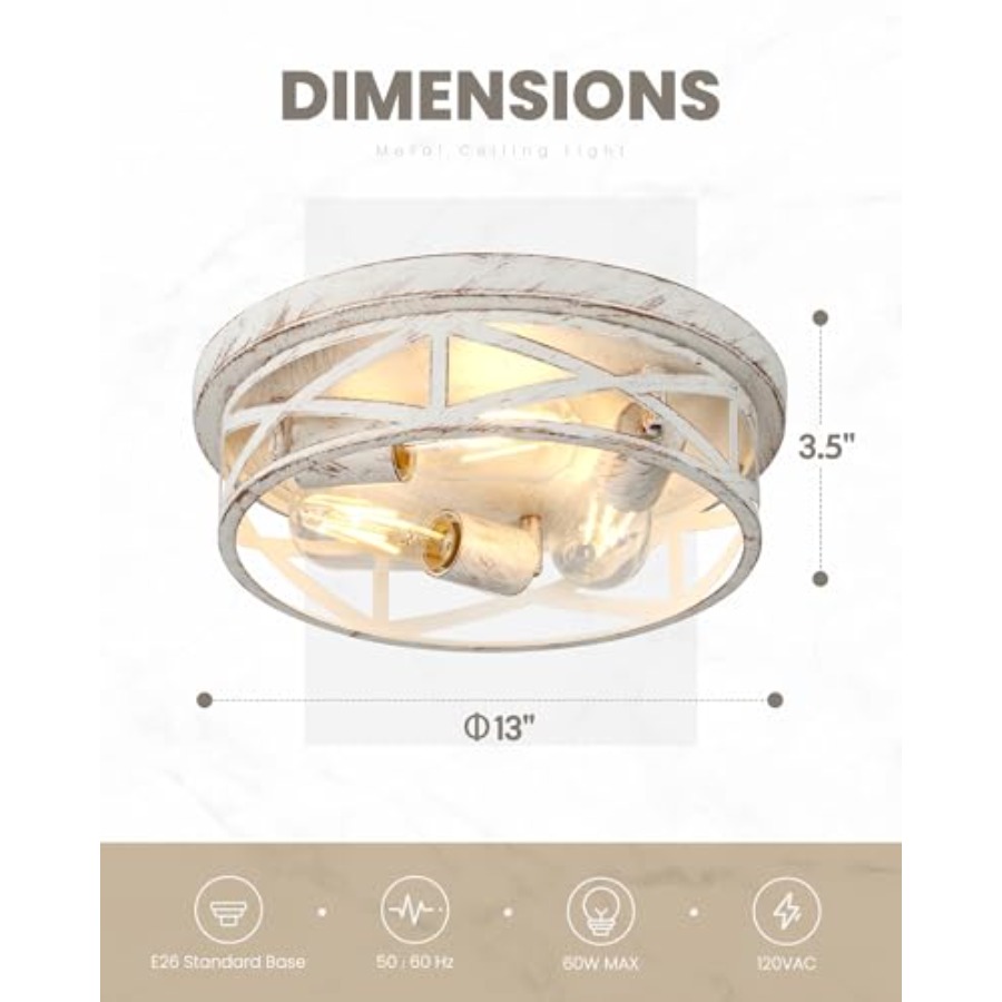 13 inch Flush Mount Ceiling Li - Farming A ulasan dan harga