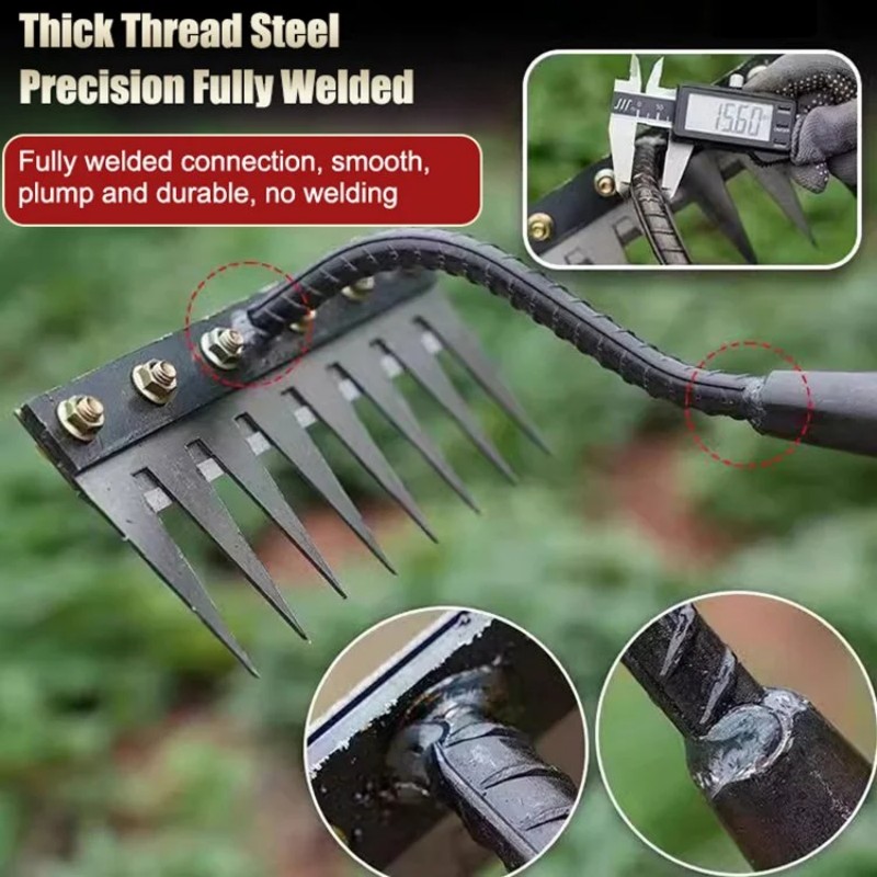 5/6/7/8 Teeth Iron Gardening H - Agriculture Farming Tool ulasan dan harga