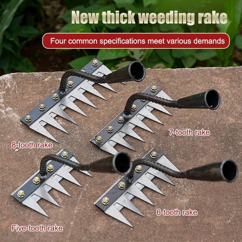 5/6/7/8 Teeth Iron Gardening H - Agriculture Farming Tool ulasan dan harga