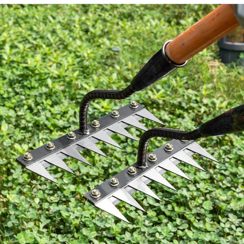 5/6/7/8 Teeth Iron Gardening H - Agriculture Farming Tool ulasan dan harga