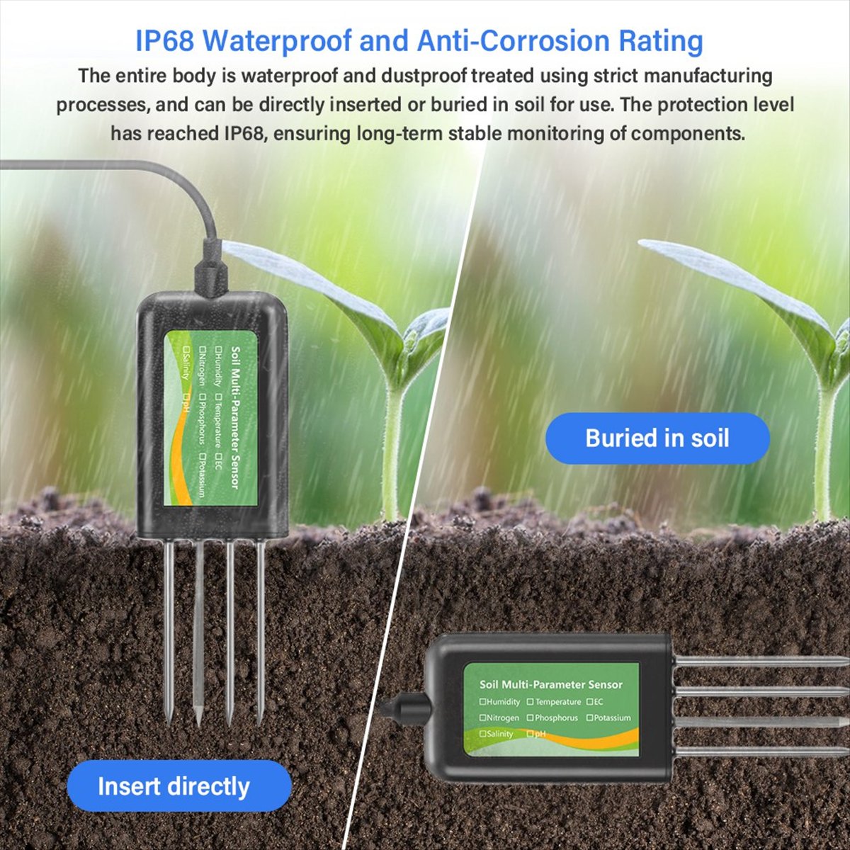 AA86 8in One Soil Sensor Agric - Precision Farming Smart Agriculture ulasan dan harga